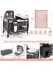COSTWAY 5 in 1 Beistellbett Baby bis 36 Monaten in Rosa