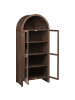 Beliani Vitrine GLENWOOD in Braun - (W) 79 x (H) 178 x (L) 40 cm