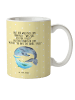 Mr. & Mrs. Panda Trinkbecher Walfisch Thunfisch mit Spruch in Gelb Pastell