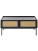 Beliani Couchtisch CULLEN in Schwarz/Braun - (W) 57 x (H) 42 x (L) 97 cm
