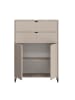 Feldmann-Wohnen Highboard Caseres Kaschmir | schwarz 80 / 38 / 113cm