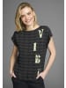 Laura Scott T-Shirt in schwarz-weiß-gemustert