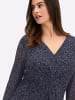 sheego Blumenkleid in tiefblau-bedruckt