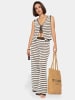 SASSYCLASSY Strickhose mit geradem Bein in Offwhite