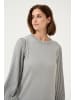 Kaffe Strickpullover KAlone Loose fit in Grey Melange