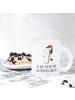 Mr. & Mrs. Panda Glas Einhorn  mit Spruch in Transparent