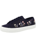 Superga Sneaker low 3750 Flower Embroidery Leggera in blau