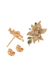 faina Women Stud Earrings in Rose Gold Green