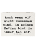 Mr. & Mrs. Panda Erinnerungsbox Spruch Trennung von den Eltern m... in Weiß