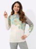 WITT WEIDEN Pullover in ecru-salbei-bedruckt
