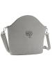 tectake Schicke Trachtenhandtasche in Wildlederoptik, grau