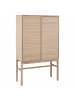 ebuy24 Vitrinenschrank Linley Weiß 91 x 40 cm