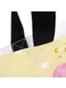 Mr. & Mrs. Panda Shopper Schwein Glück mit Spruch in Gelb Pastell