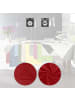 REDBEST Baumwolle Tischset 6er-Pack Seattle in rot
