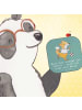 Mr. & Mrs. Panda Deko-Untersetzer Fußball Liebe mit Spruch in Meeresbrise