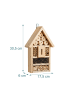 relaxdays 2 x Insektenhotel in Natur - (B)17,5 x (H)30,5 x (T)6 cm