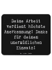 Mr. & Mrs. Panda Mouse Pad Spruch Danke Pflegekraft mit Spruch in Schwarz