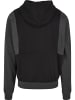 Urban Classics Urban Classics Herren Cut On Sleeve Hoody in black/charcoal