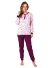 NORMANN r interlock Pyjama lang Bündchen - 69481 in rosa
