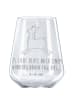 Mr. & Mrs. Panda glas für rotwein Lama Springen mit Spruch in Transparent
