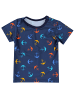 Aquarti Baby Jungen Bade-Set Zweiteiliger Badeanzug T-Shirt Hose in blau/orange