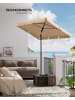 SONGMICS Sonnenschirm Sheld in Taupe - (D)200 x (H)125 cm