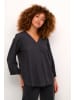 Kaffe Langarm-Bluse KAelsa Regular fit in Black Oyster