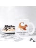 Mr. & Mrs. Panda Kaffeetasse Sternzeichen Skorpion mit Spruch in Transparent