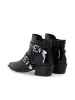 Bianco Stiefeletten mit Schnallen in BlackPatent