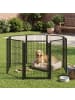 Feandrea Haustierlaufstall Dack in Schwarz - (B)170 x (H)100 x (T)170 cm
