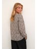 Kaffe Langarm-Bluse KAjane Regular fit in Brown/chalk Graphic Print