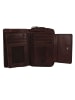 Greenburry Newport Geldbörse RFID Schutz Leder 14 cm coffee