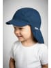 Sterntaler Schirmmütze mit Nackenschutz Basic in marineblau