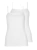 Lisca 2er Pack Trägerhemd in white