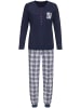 WITT WEIDEN Schlafanzug in marine-kariert