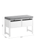 SoBuy Schuhbank in Reinweiß - (W) 30 x (H) 46 x (L) 72 cm