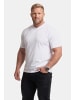 Men Plus Kurzarm T-Shirt in schneeweiß