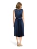 BETTY & CO Midikleid mit Plissee in Dunkelblau