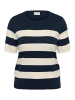 KAFFE curve Strickpullover KClizzy Regular fit in Navy/Turtledove Bold Stripe