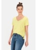 Camel Active V-Neck T-Shirt aus Organic Cotton in Limoncello