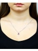 Diamant L'éternel Halskette mit Anhänger aus 585 Weißgold mit 0.69 Karat Diamant mit Amethyst i...