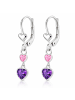 schmuck23 Silber Ohrringe Herz 0,7 cm x 0,8 cm