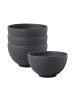 Villeroy & Boch 4er Set Reisbols Manufacture Rock ø 10,8 cm in schwarz