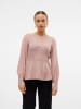 Vero Moda Strickpullover in Woodrose