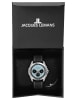 Jacques Lemans Herrenuhr Chronograph Melbourne 10 Bar Wasserdicht Blau / Schwarz / Silber