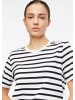 comma Rundhals T-Shirt für Damen in blau