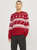 Jack & Jones Strickpullover in Scarlet Sage