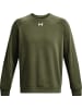 Under Armour Sweatshirt UA RIVAL FLEECE CREW in Oliv