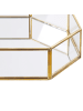 Beliani Tablett CHABRIS in Gold/Transparent - (W) 32 x (H) 6 x (L) 22 cm