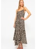 SASSYCLASSY Musselin Beach Kleid in Braun